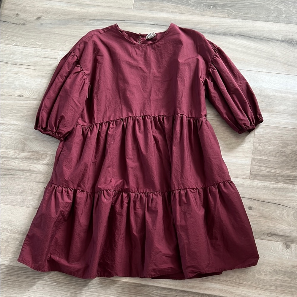 a new day Burgundy Mini Dress